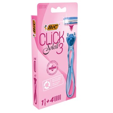 BIC Click Soleil 3 Система за бръснене за жени с 4 резервни глави