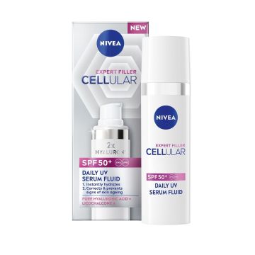 Nivea Cellular Expert Filler UV Дневен серум-флуид за лице SPF50+ х30 мл