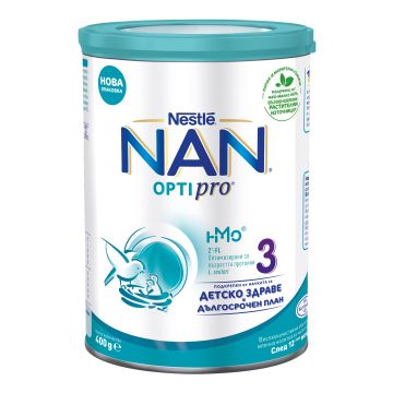 Nestle Nan OptiPro 3 HM-0 Висококачествено мляко за деца над 1 година x400 грама