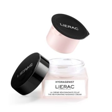 Lierac Hydragenist Рехидратиращ озаряващ крем за лице за нормална към суха кожа x50 мл, пълнител
