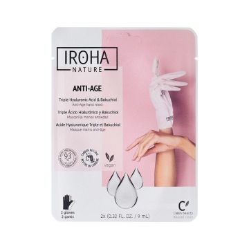 Iroha Nature Anti-Age ръкавици с бакучиол и хиалуронова киселина x1 чифт