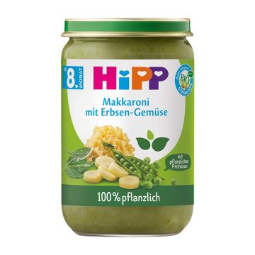 Hipp Био макарони с грах и зеленчуци х220 г - 61502