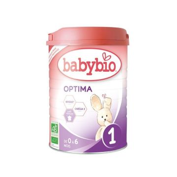 Babybio Optima 1 Био адаптирано мляко за новородени кърмачета x800 грама