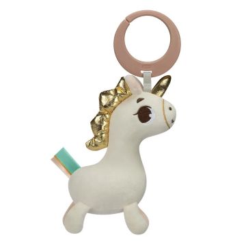Tiny Love Плюшена музикална играчка Еднорог с клипс за закачане на количка, 0м+