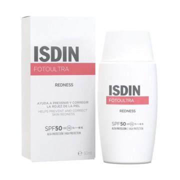 ISDIN Fotoultra Redness Слънцезащитен флуид за кожа, склонна към зачервяване SPF50 x50 мл