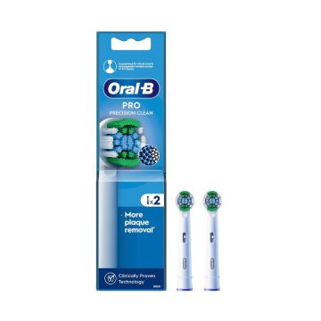 Oral-B Precision Clean Накрайник за електрическа четка за зъби x2 броя, White