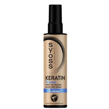 Syoss Keratin Volume Спрей за коса за топлинна защита и обем x200 мл