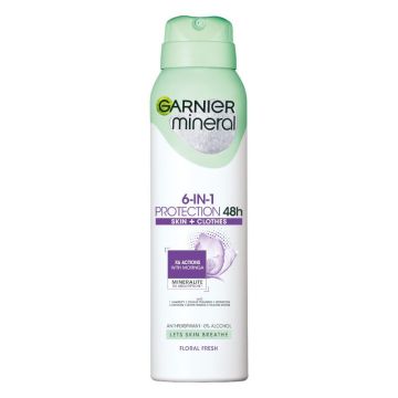 Garnier Mineral Protection 6 Floral Fresh Део спрей против изпотяване за жени х150 мл