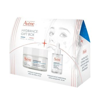 Avene Комплект Хидратиращ аква гел-крем за чувствителна и дехидратирана кожа и Хидратиращ серум-концентрат за лице