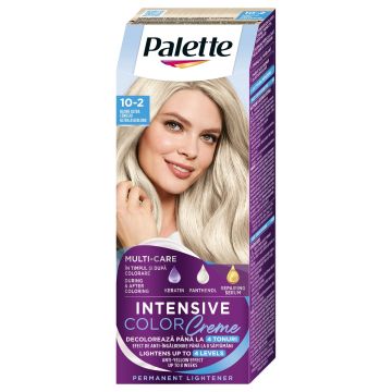 Palette Intensive Color Creme Дълготрайна крем боя за коса, 10-2 Ultra Ash Blond