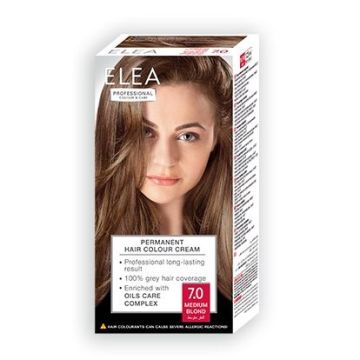 Elea Professional Боя за коса, цвят 7,0 Medium Blond