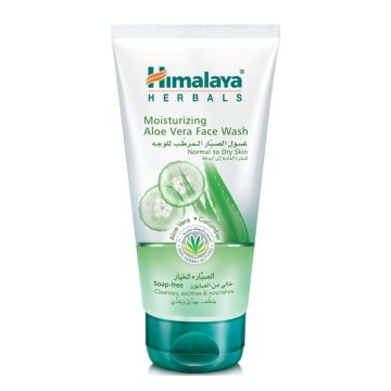 Himalaya Измиващ гел за лице за смесена до нормална до суха кожа с алое вера и краставица х150 мл