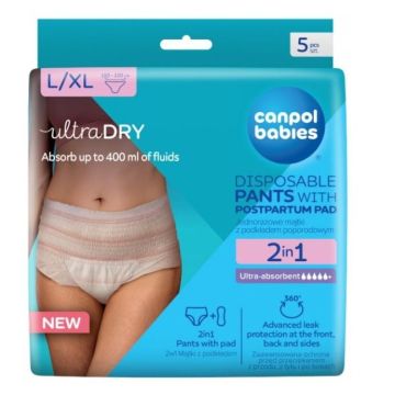 Canpol Babies 2 in 1 Еднократни бикини зза след разждане, размер L/XL х5 броя