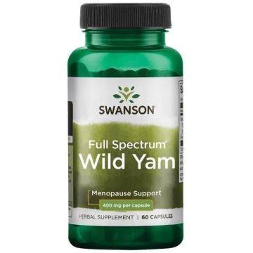 Пълен спектър Див ям 400 мг х60 капсули Swanson