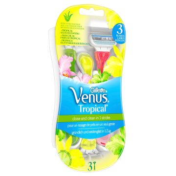 Gillette Venus Tropical Дамска самобръсначка х3 броя