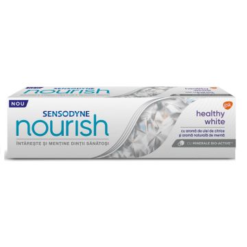 Sensodyne Nourish Healthy White Избелваща паста за зъби с биоактивни минерали x75 мл