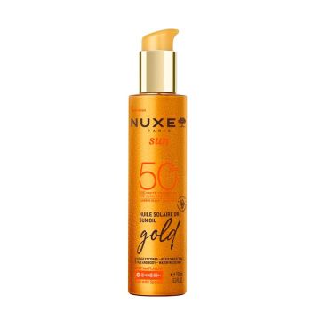 Nuxe Sun Слънцезащитно олио за тен с блестящи частици SPF50 х150 мл
