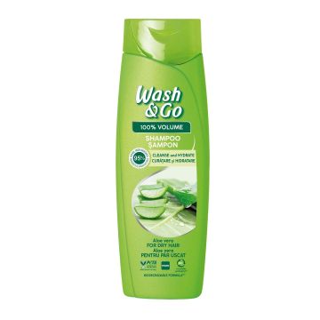 Wash & Go Шампоан с алое за обем и хидратация за суха коса х360 мл