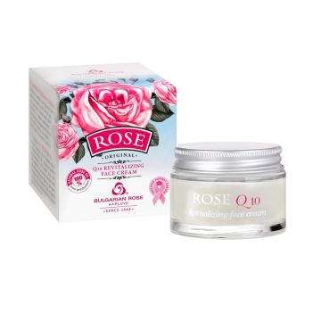 Българска роза Rose Възстановяващ крем за лице с Q10 и розово масло х50 мл