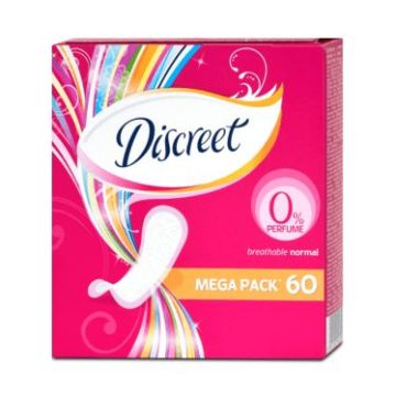 Discreet Normal Mega Pack Ежедневни дамски превръзки х60 броя