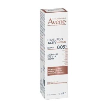 Avene Hyaluron Activ Procedure Микролифтинг крем за околоочния контур и устни с 0.05% ретинал х15 мл