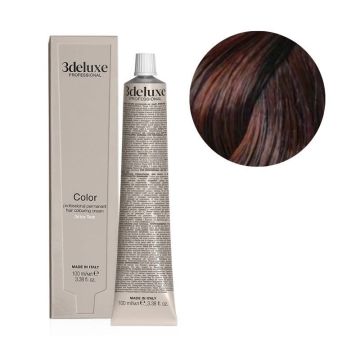 3Deluxe Colour Трайна боя за коса с арганово масло и екстракт от невен, цвят 6.4