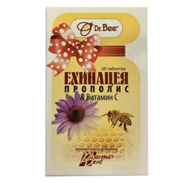 Ехинацея, прополис и витамин C х60 таблетки Dr. Bee