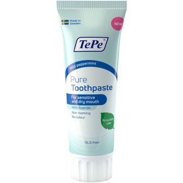 TePe Pure Паста за зъби при чувствителни венци, с вкус на Мента х75 мл