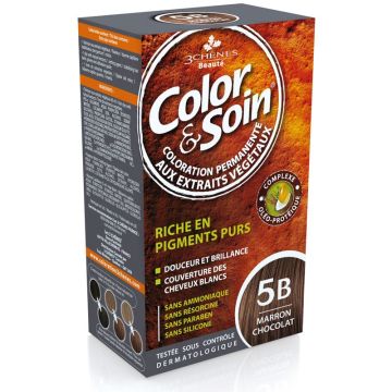 3Chenes Color & Soin Безамонячна боя за коса, цвят 5B Шоколад