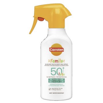 Carroten Familiy Слънцезащитно мляко за цялото семейство SPF50+ х270 мл