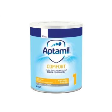 Aptamil Comfort 1 Мляко за кърмачета за диетотерапия при колики и запек от раждането до 6 месечна възраст х400 грама