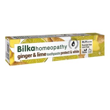 Bilka Homeopathy Ginger & Lime Паста за зъби с натурално масло от джинджифил х75 мл