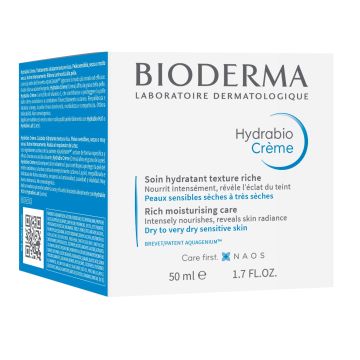 Bioderma Hydrabio Богата хидратираща грижа за лице за много суха кожа x50 мл
