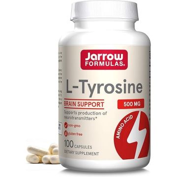 L-Tyrosine Л-тирозин, 500 мг x100 капсули, Jarrow