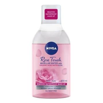 Nivea MicellAir Rose Touch Почистваща мицеларна вода с розово масло х400 мл