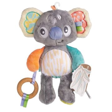 PlayGro Fauna Friends Плюшена Коала за гушкане с мека гризалка, 0+ месеца