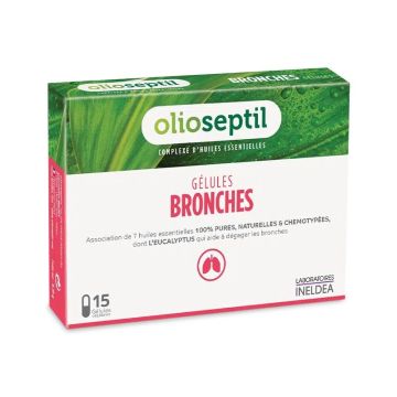 Капсули за изчистване на бронхите x15 броя, Olioseptil