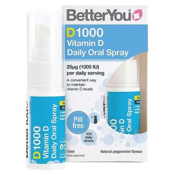 Витамин D3 1000IU Орален спрей х15мл BetterYou