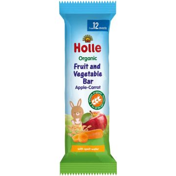 Holle Organic Био барче ябълка и морков за деца от 12-ия месец x25 грама