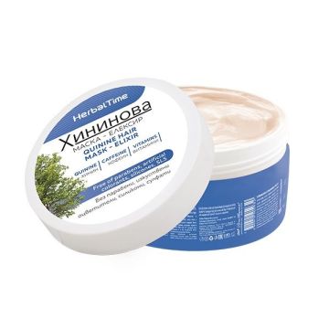Herbal Time Хининова маска - еликсир за коса с хинин, кофеин и витамини х200 мл