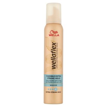 Wellaflex Extra Strong 4 Пяна за коса за обем с екстра силна фиксация х200 мл