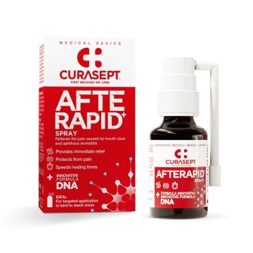 Curasept Afte Rapid+ Спрей за афти и възпаления на устната лигавица х15 мл