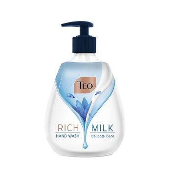 Teo Milk Rich Delicate Rose Хидратиращ течен сапун с глицерин и аромат на роза х400 мл