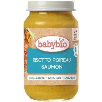 Babybio Био зеленчуково пюре със сьонга и ориз за деца над 8 месеца x200 грама