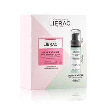 Lierac Supra Radiance Промо комплект за лице Възстановяващ крем и почистваща пяна