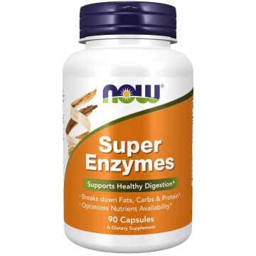 Супер ензими х90 капсули Now Foods