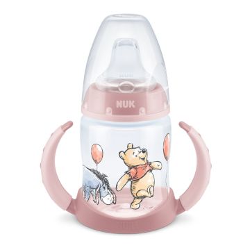 Nuk First Choice Temperature Control Disney Шише за сок със силиконов накрайник за деца от 6 до 18 месеца x150 мл