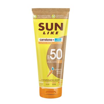 Sun Like Carotene+ Слънцезащитен лосион с много висока защита SPF50 x200 мл
