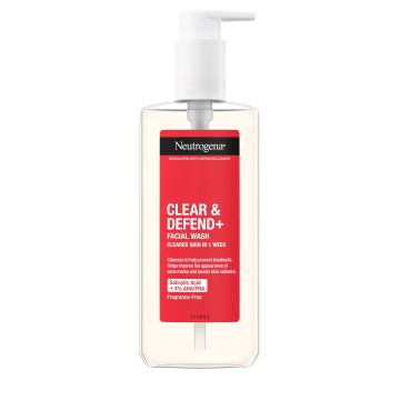 Neutrogena Clear & Defend + Измиващ гел за лице х200 мл