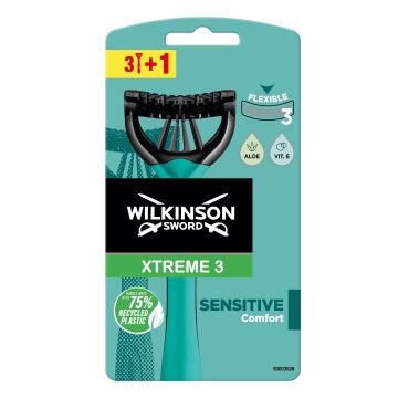 Wilkinson Sword Xtreme 3 Sensitive Самобръсначка за мъже x4 броя